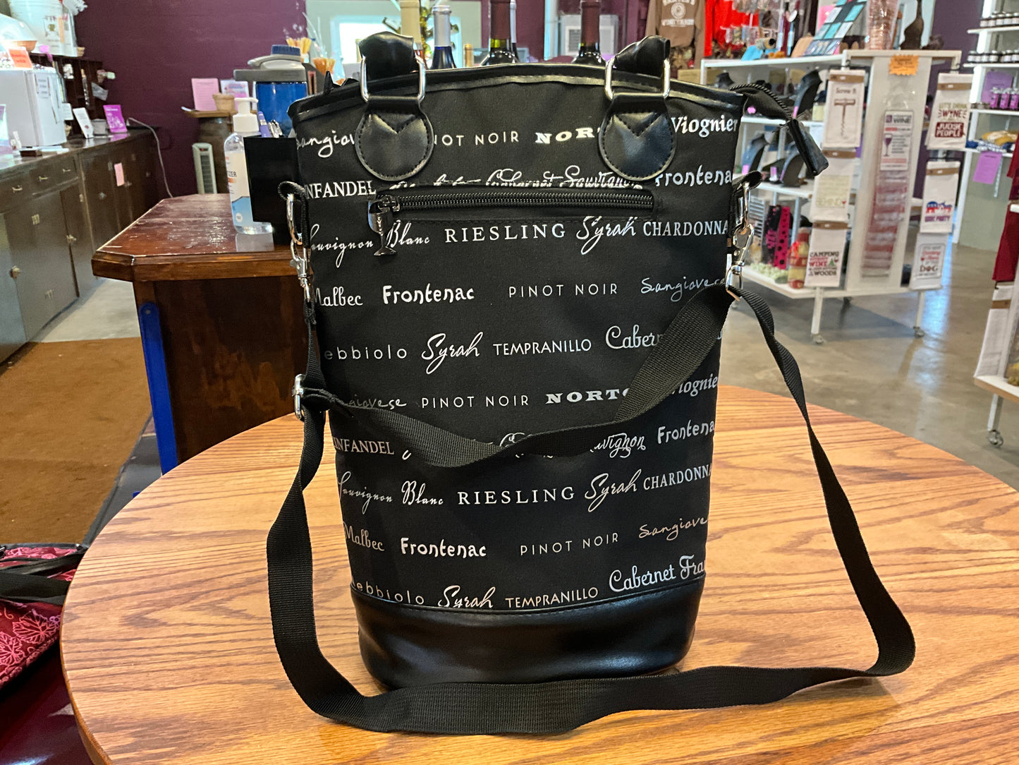 Insulated 2-Bottle Designer Wine Bottle Tote (The Tasting Room)