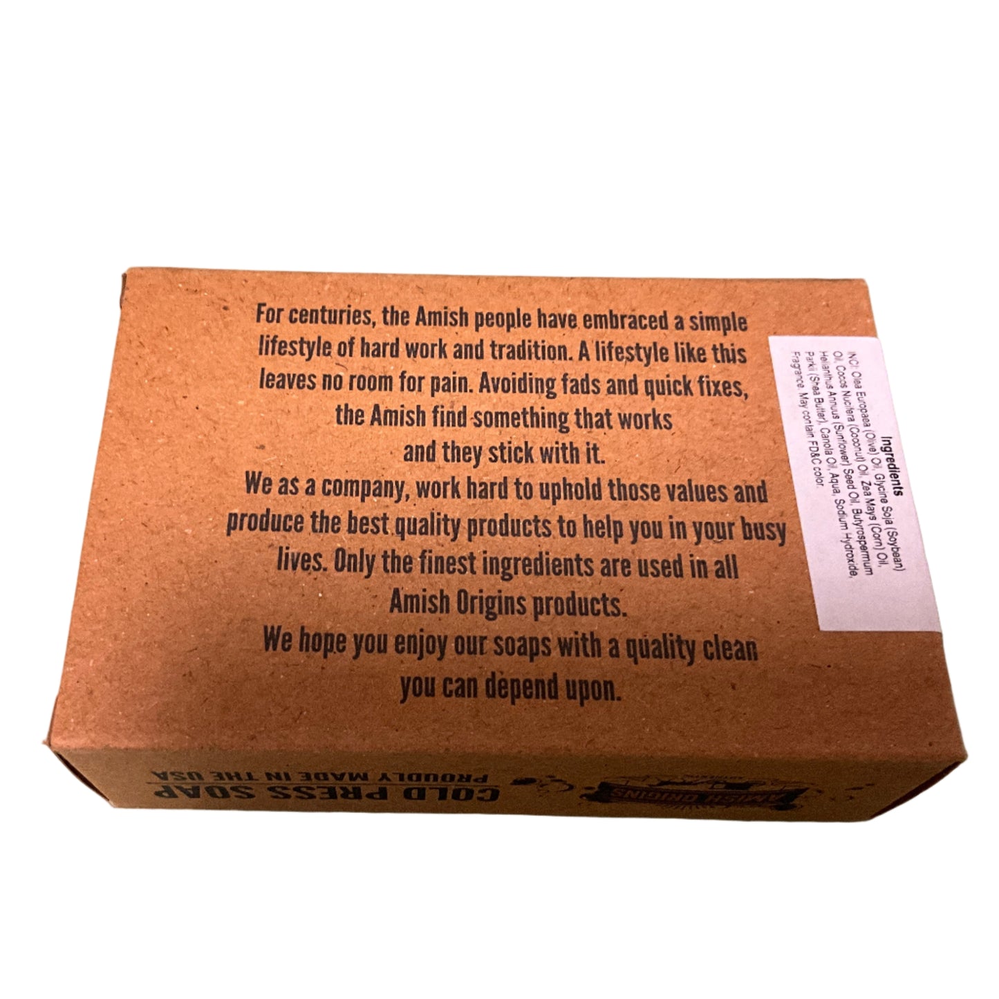 Amish Origins Cold Press Soap-Oat Milk & Honey