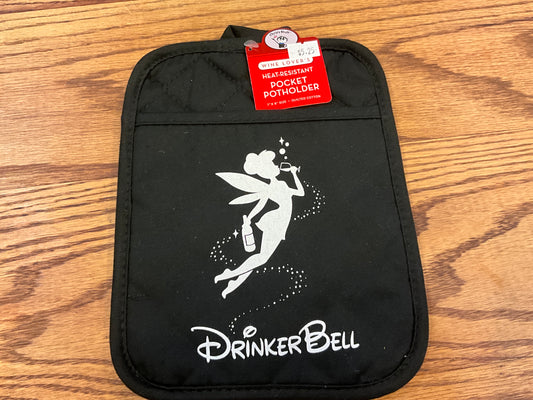 Black Pocket Potholder - DrinkerBell