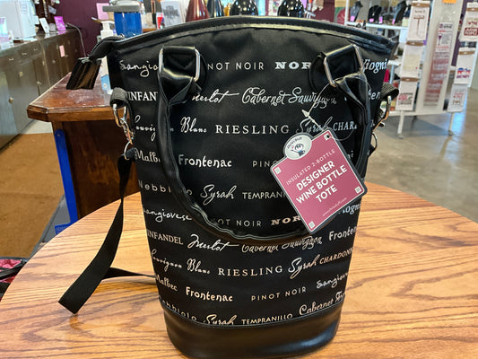 Insulated 2-Bottle Designer Wine Bottle Tote (The Tasting Room)