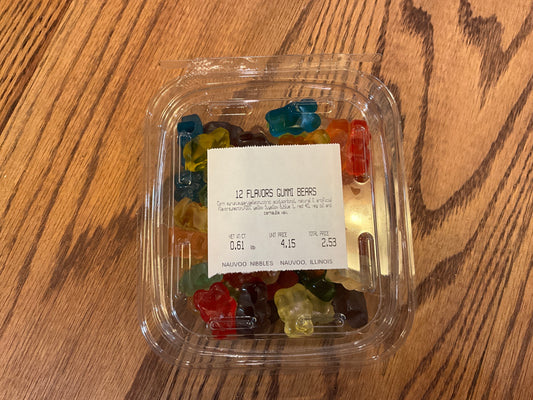 12 Flavors Gummi Bears 0.5 lb