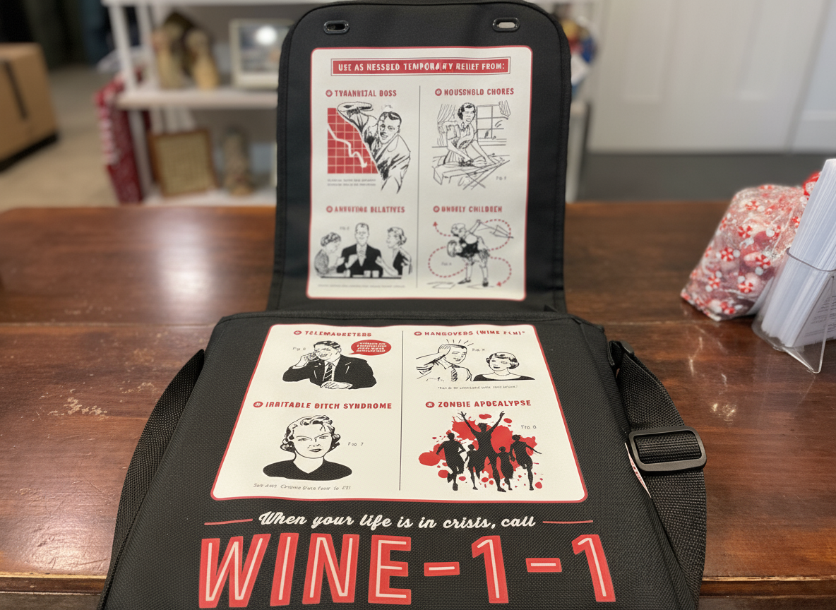 Wine-1-1 Insulated 3 Bottle Bag