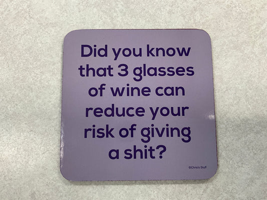 Coaster - Did you know that 3 glasses…..