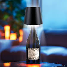 Wine Bottle Lamp (Black Shade)