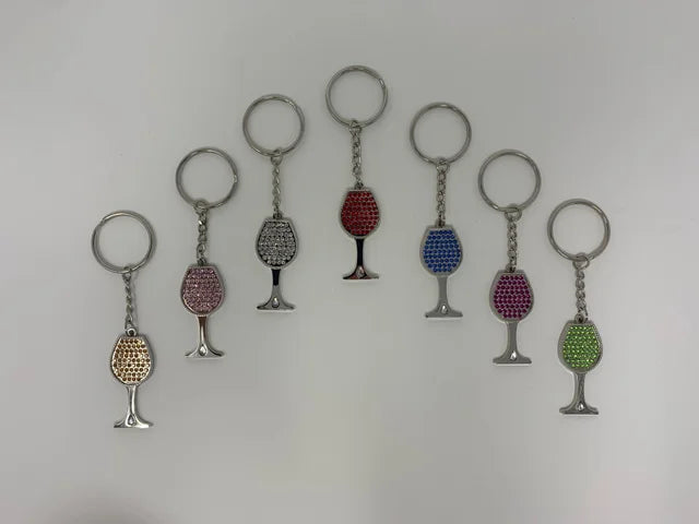 Wine Glass Key Chain