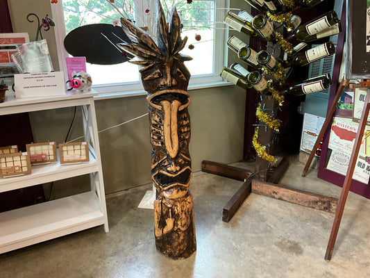 Hand Carved Solid Wood Tiki Totem (MW Carvings)