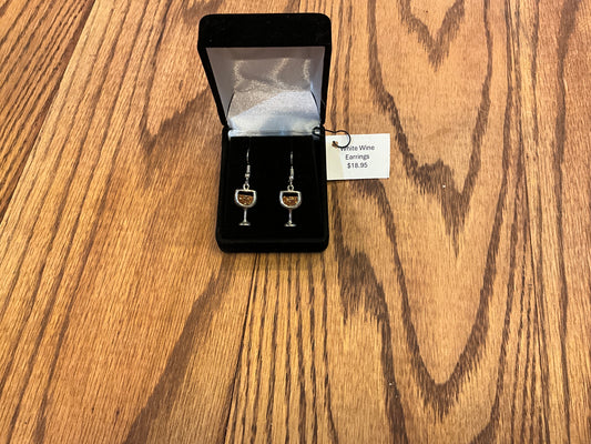 White Wine Earrings