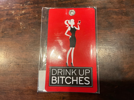 Wine Bottle Gift Tag - Drink Up Bitches