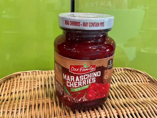 Our Family Maraschino Cherries with stems