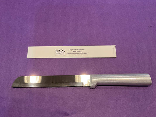 Rada Bread Knife Silver Handle 6-inch (R136)