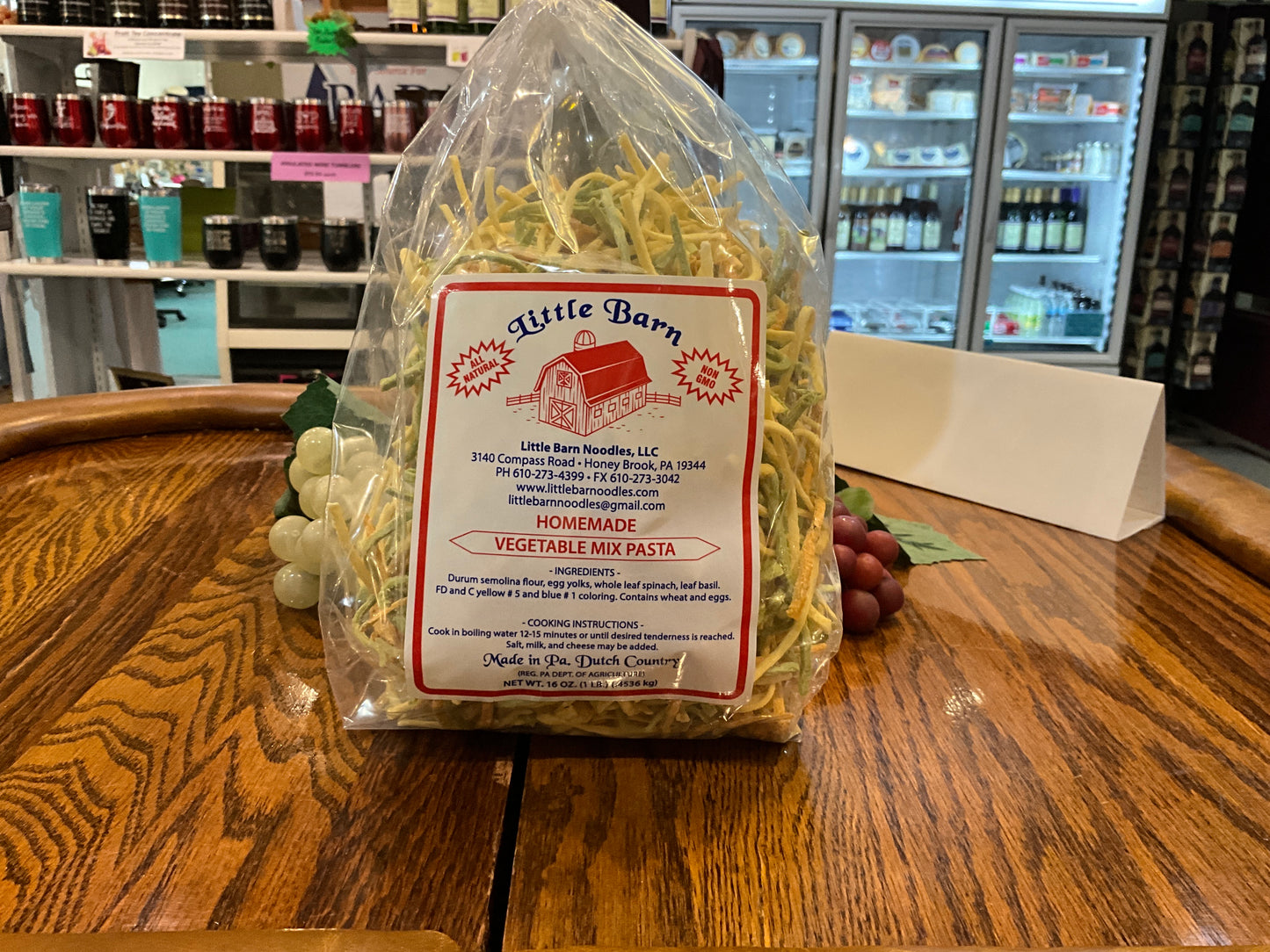 Little Barn Homemade Vegetable Mix Pasta - 16 oz bag