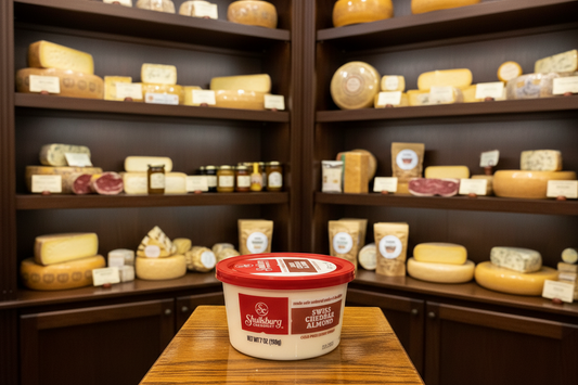 Shullsburg Swiss Cheddar Almond Cheese Spread-7 oz