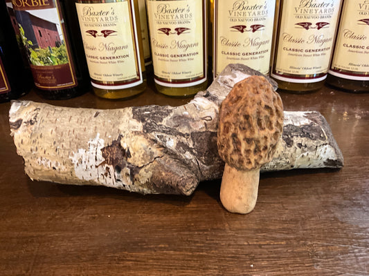 Log with One Mushroom (MW Carvings)