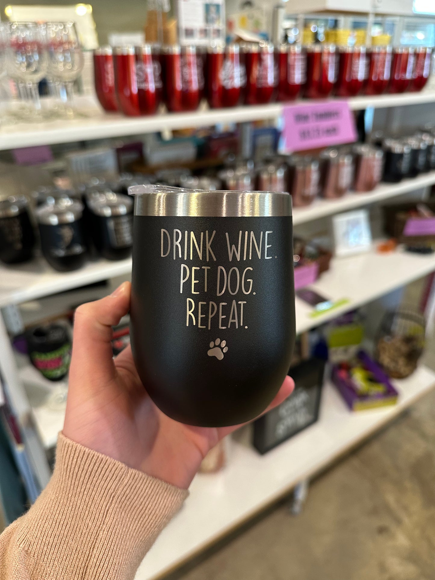 Wine Tumbler - Black