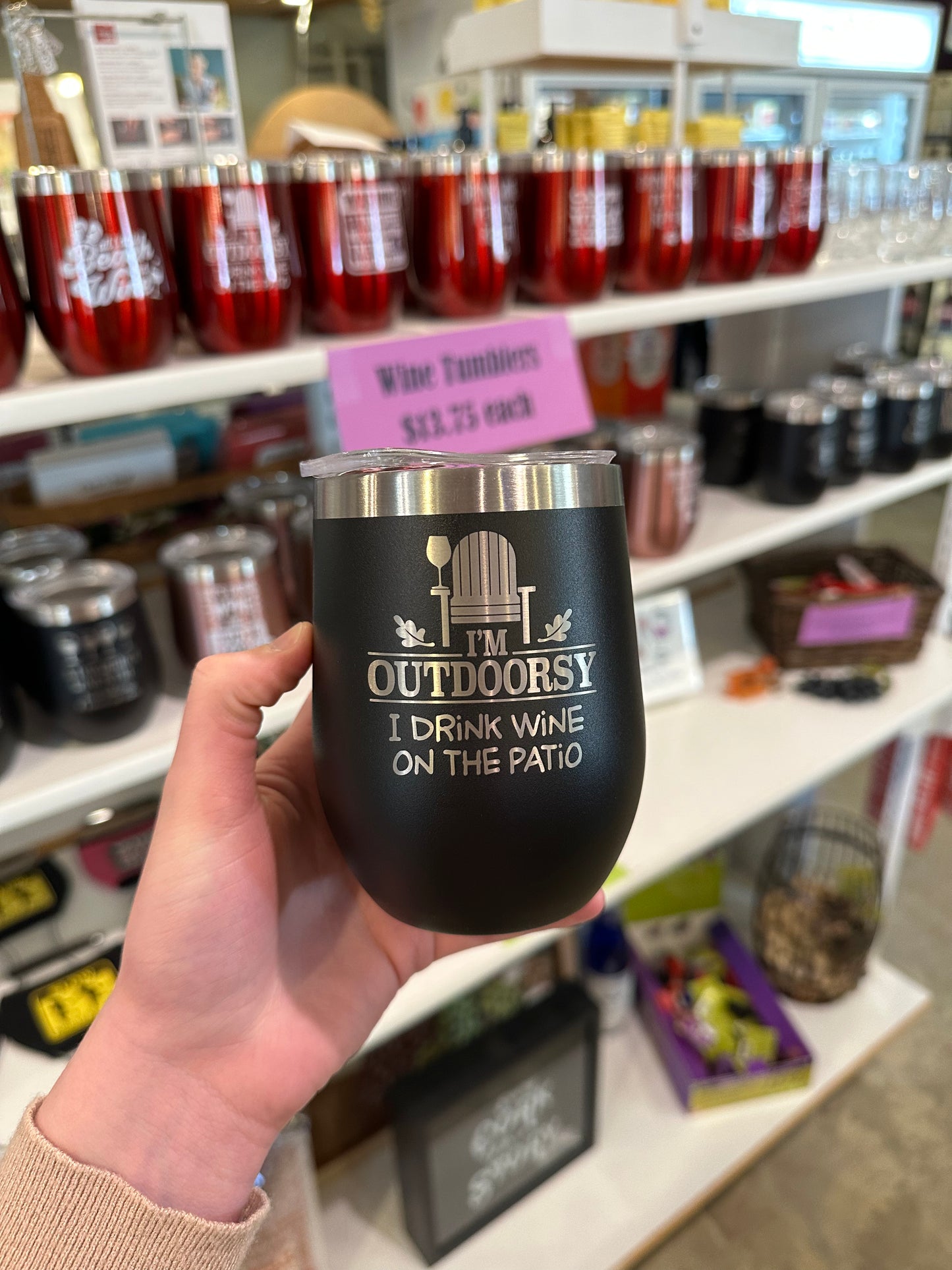 Wine Tumbler - Black