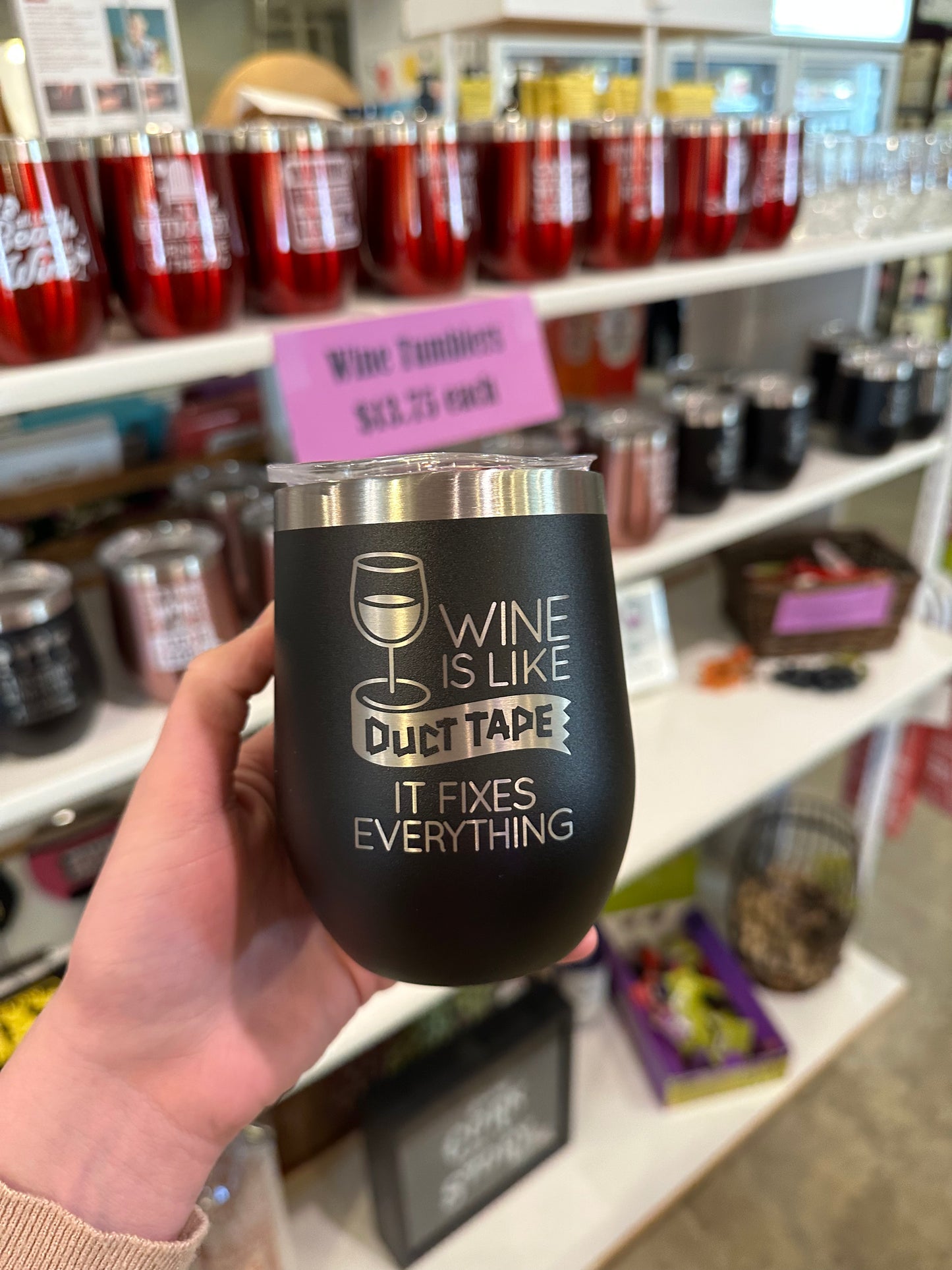 Wine Tumbler - Black