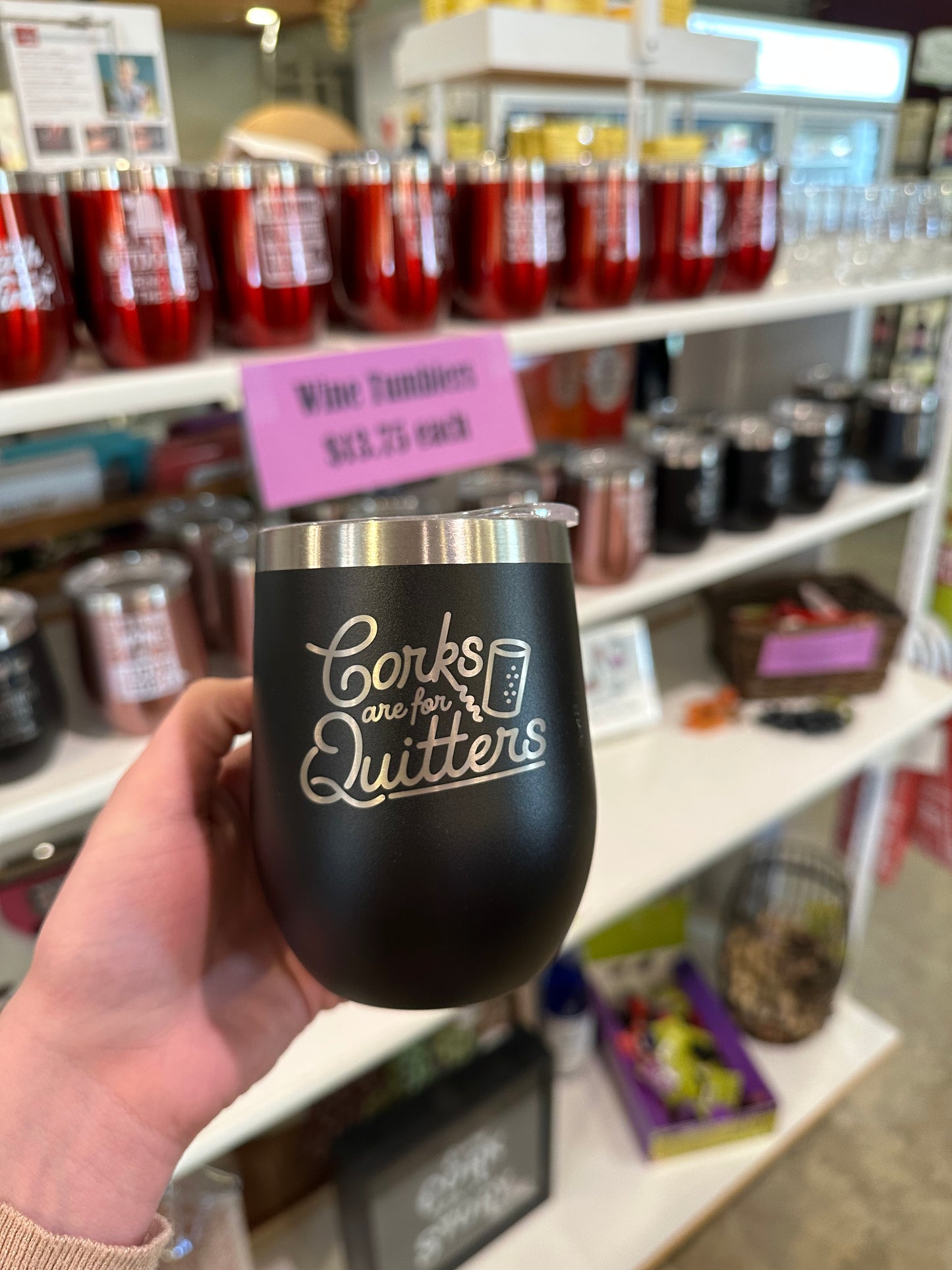 Wine Tumbler - Black